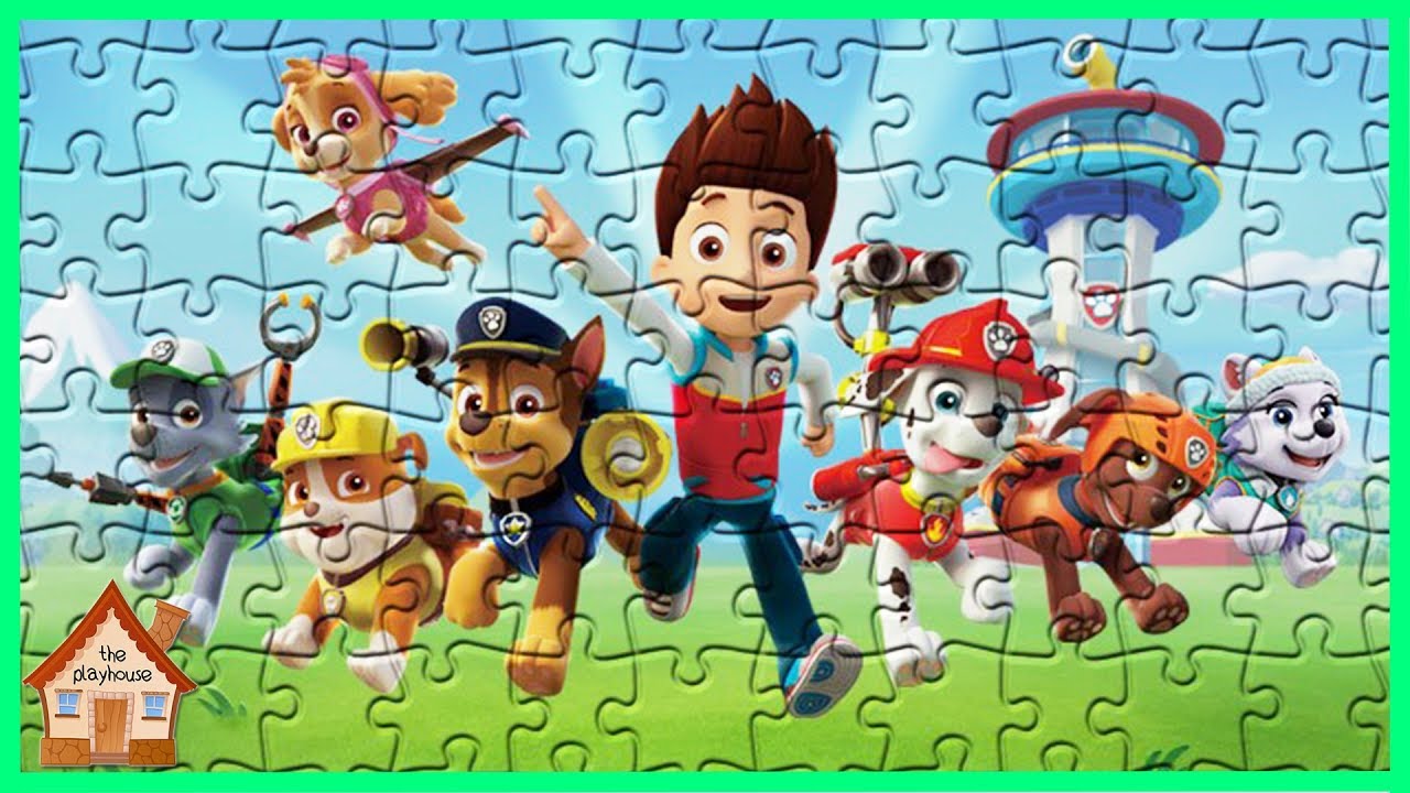 Paw Patrol Puzzle PlayHouse Puzzles for Kids YouTube