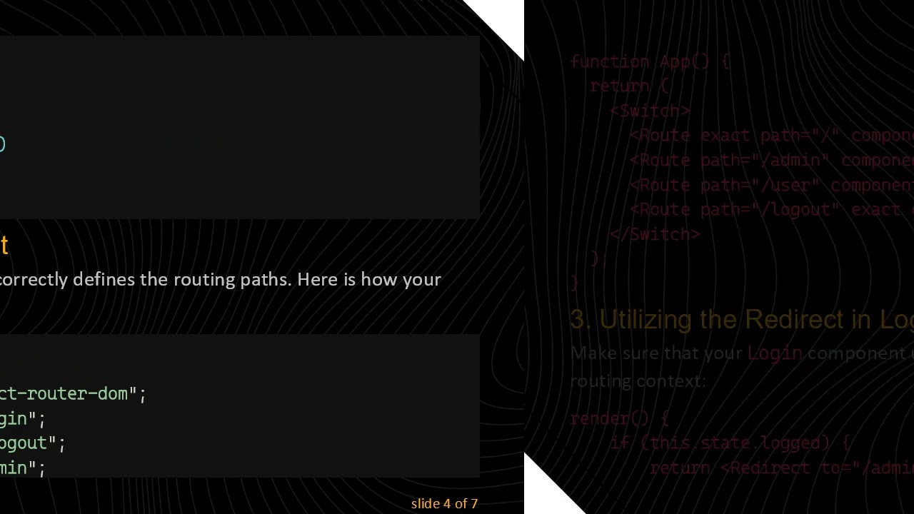 Fixing the Redirect Error in React: A Guide to Properly Using react-router-dom