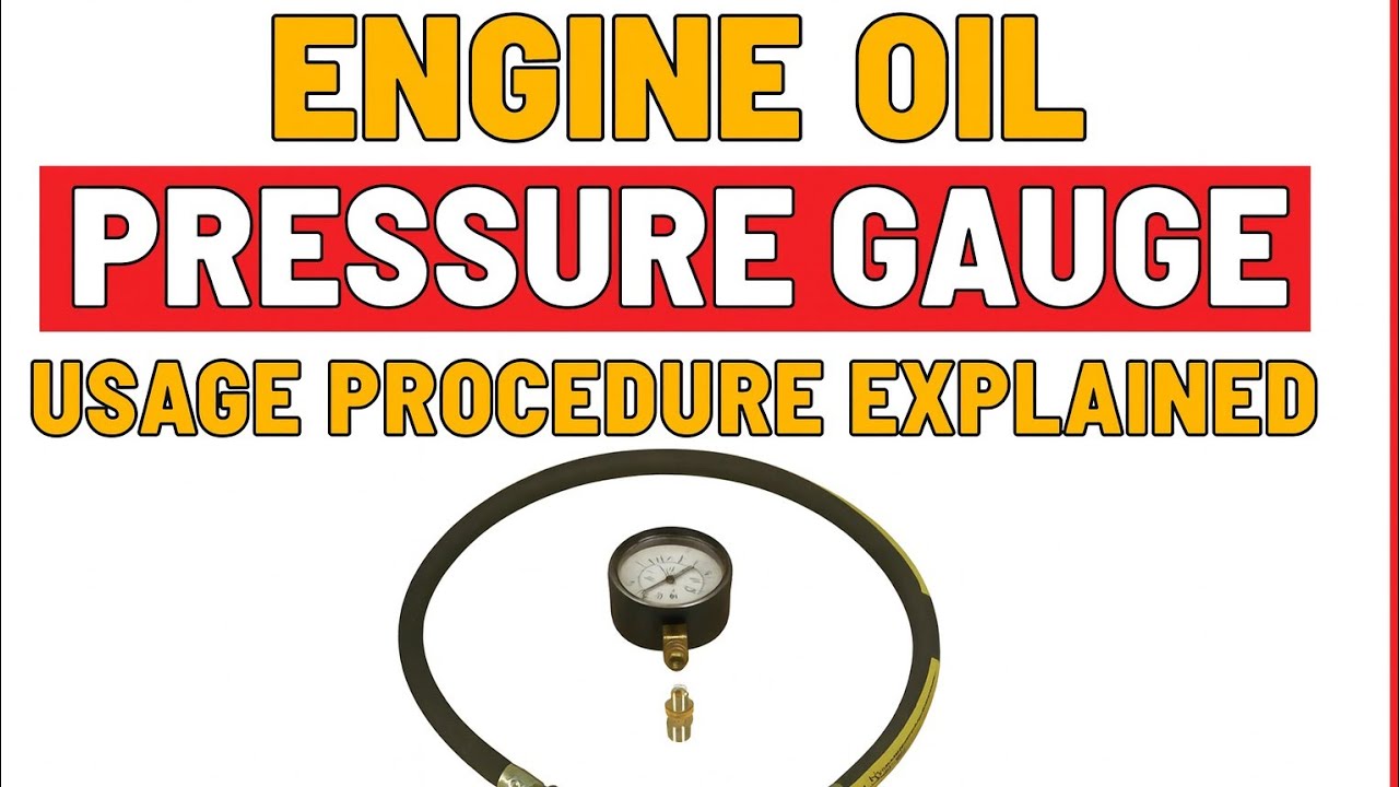 Engine Oil Pressure Gauge Special Tool | Step-by-Step Usage Explained for Cars