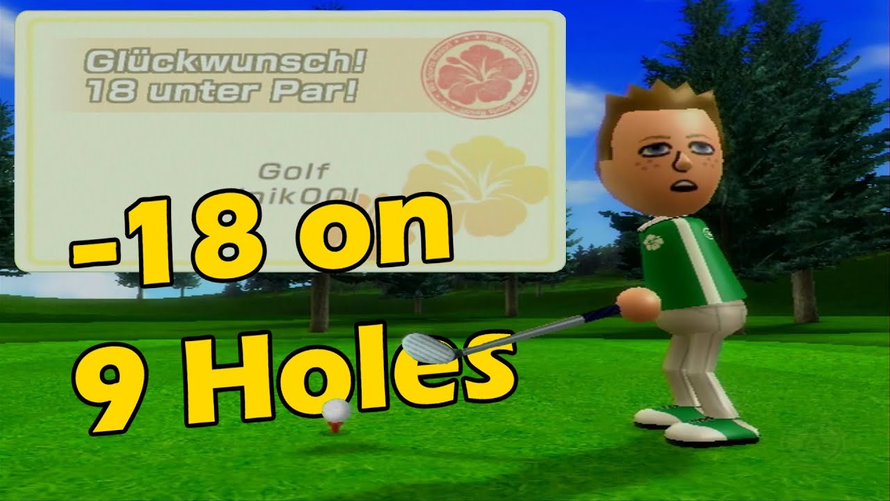Wii Sports Resort Golf (9 Holes) Classic [18] *Score and All Stamps