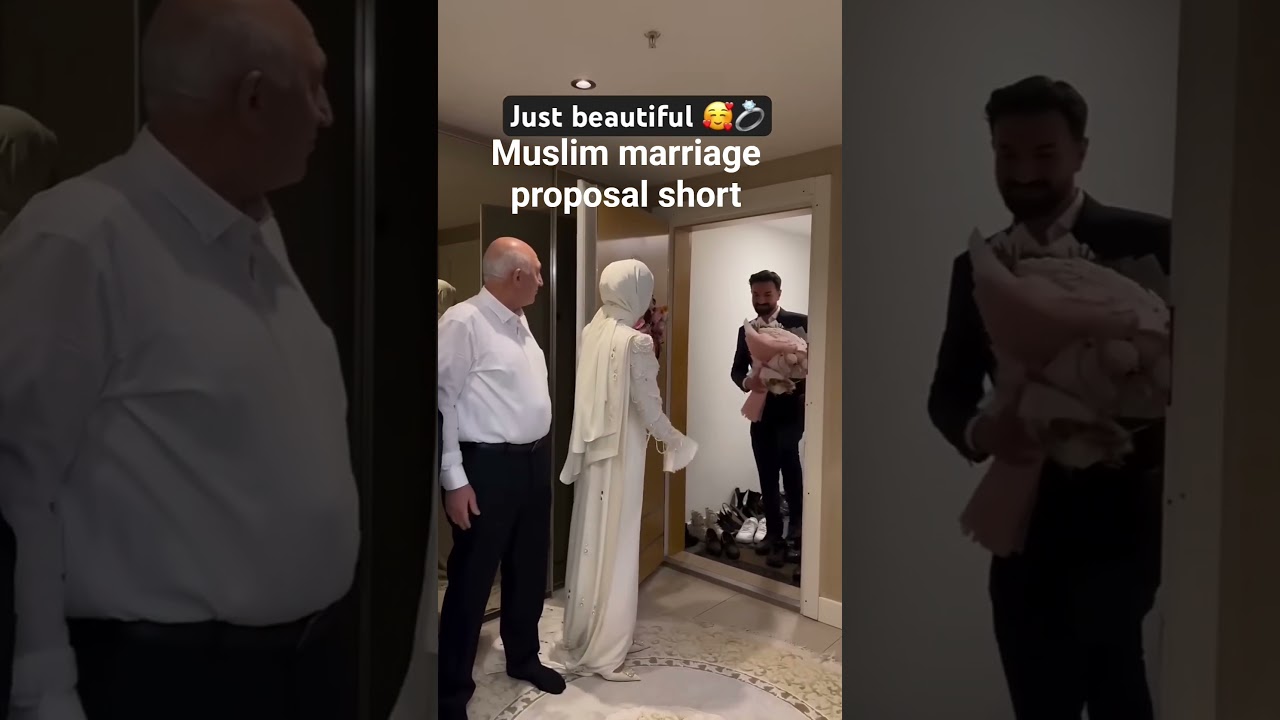 Muslim marriage proposal from Middle East culture 
