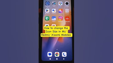 How to change the Icon Size in Mi/ Redmi/ Xiaomi Mobiles #shorts #ytshorts #icon #mi