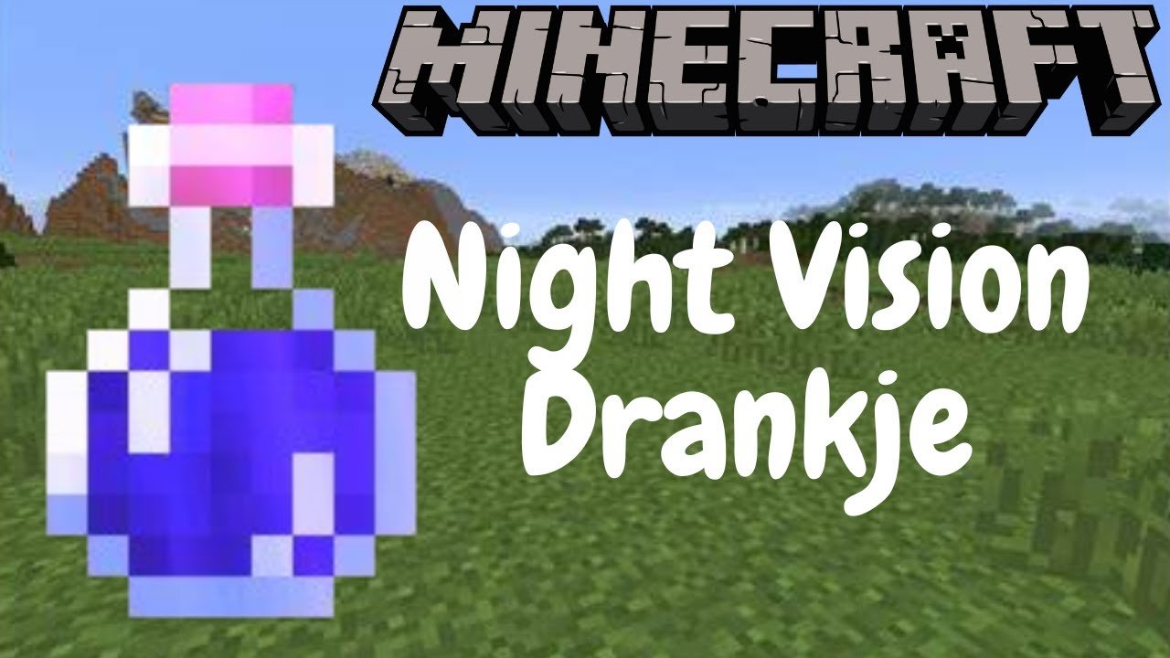 Hoe maak je een drankje van night vision in minecraft java/bedrock