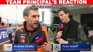 Full Team Principal's Reaction Post Race: Andrea Stella, Toto Wolff  | 2026 Japanese Grand Prix News