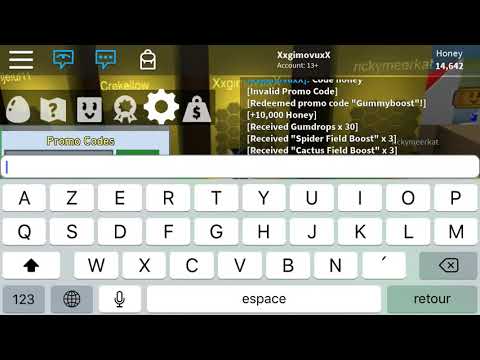 Roblox Bee Swarn Simulator Code Honey Youtube - roblox bee swarn simulator code honey