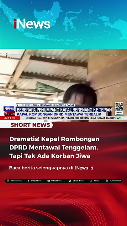 Dramatis! Kapal Rombongan DPRD Mentawai Tenggelam, Tapi Tak Ada Korban Jiwa #shorts #kapal