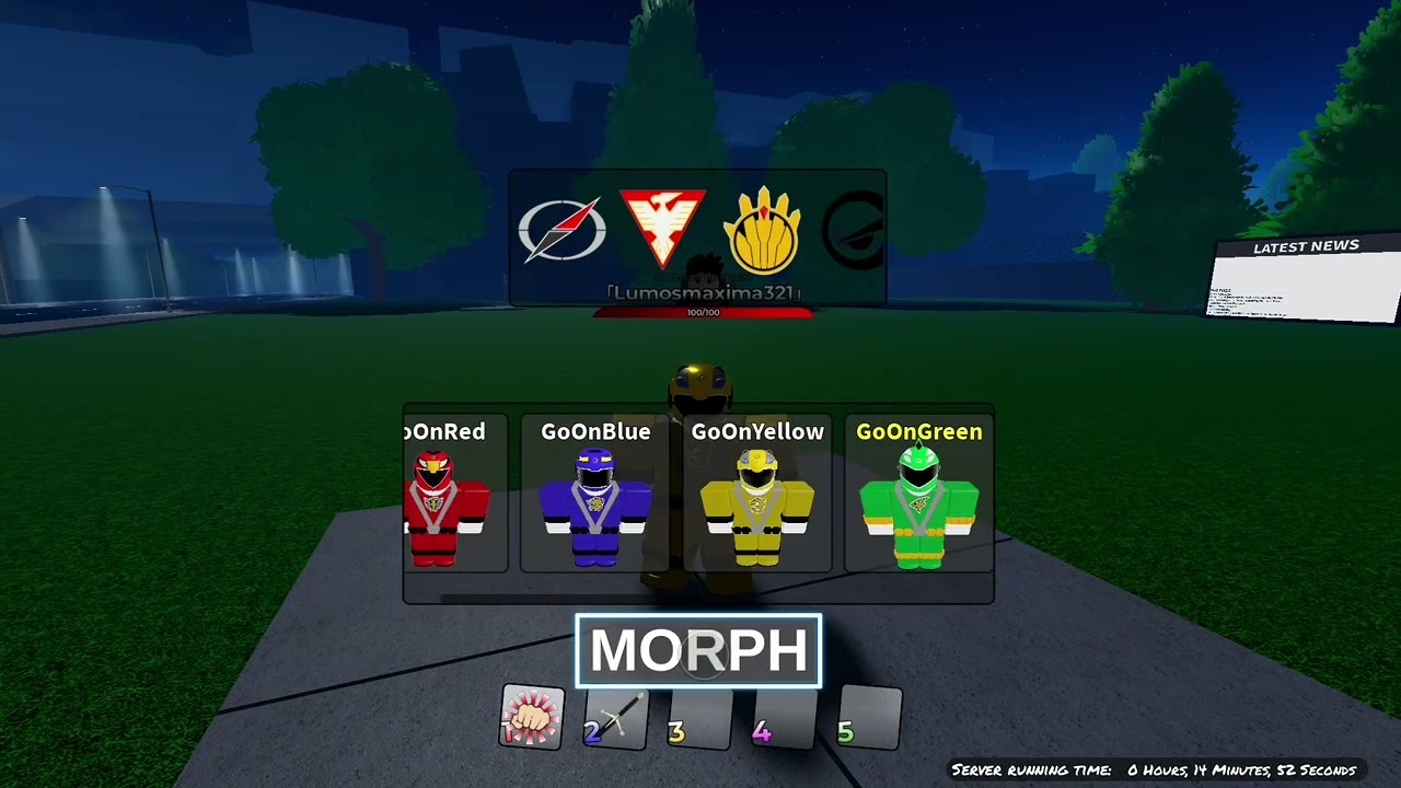 Every Go - Onger morph (power ranger shattered grid)