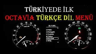 Skoda Octavia 2011 | Türkçe Menü Yapma | Gösterge Dil Ekleme | Türkiye&#39;de İlk | Gizli Özellik Açma |
