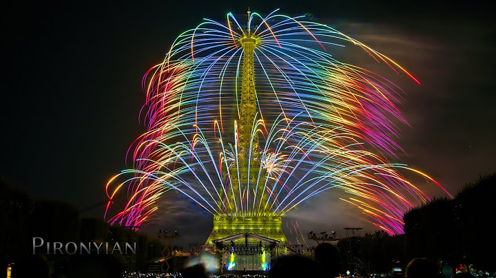 La Fête nationale française - Paris - Tour Eiffel - 14 juillet - Bastille Day 2023 (Feu d'artifice)
