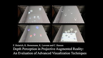 Depth Perception in Projective Augmented Reality: An Evaluation of Advanced Visualization Techniques