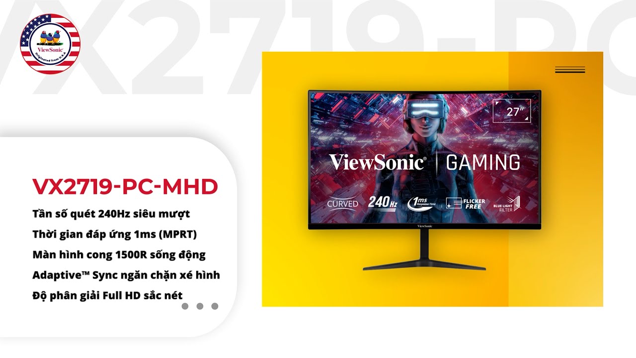 Màn hình cong Viewsonic VX2719-PC-MHD