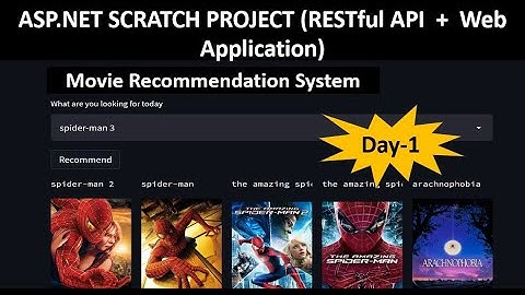 ASP.NET CORE 7.0 Tutorial for beginners | Web API Tutorial | Movie API and Web Application Part-1