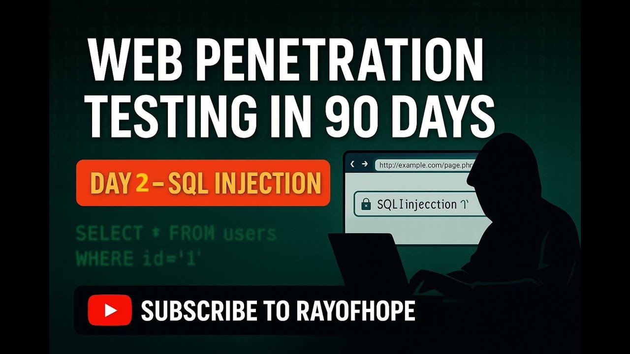 Day 2 | Web Penetration Testing full course in 90 days | SQL Injection ...