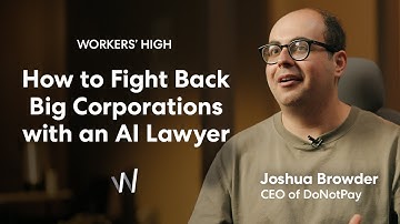 The First AI Lawyer for your ordinary life | Joshua Browder | DoNotPay
