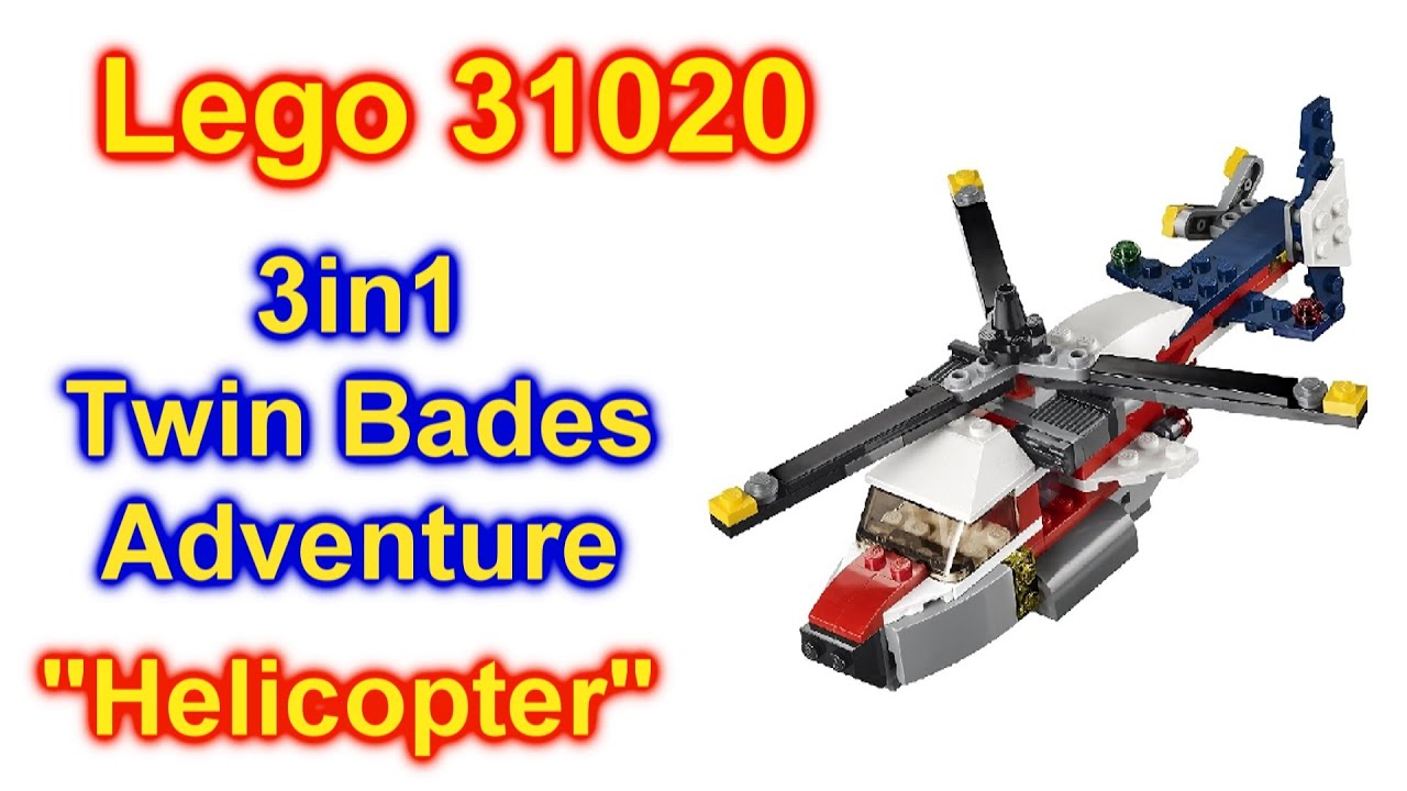 Lego 31020 Twinblade Adventures 3in1 Helicopter Speed Build