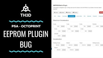 OLD VIDEO - Update your Plugin - EZPi OctoPrint EEPROM Marlin Editor Plugin Bug - DISABLES ABL!