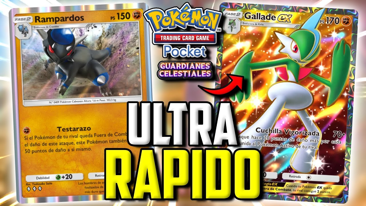 ¡MUY RAPIDO! JUGANDO el NUEVO MAZO de GALLADE EX en POKEMON TCG POCKET ...