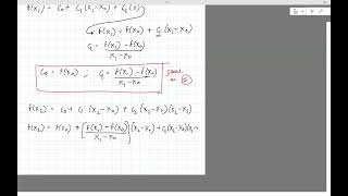 Numerics Lec 07b: Newton Divided Difference / Newton-Gregory Forward/Backward Interpol. (Fall 2023)