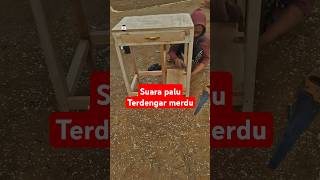 Suara Palu Terdengar Merdu diy buatansendiri  woodworking tukangkayu mejakayu mejakomputer