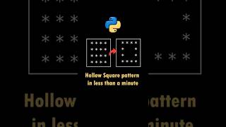 Famous 🚀 Python Program #6 : Print Hollow Square Pattern in Python | Mr JR Net Worth