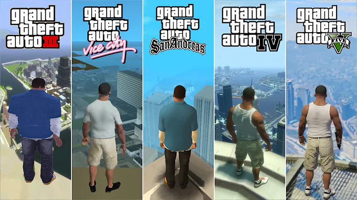 Franklin Jumping from Highest Place in Every GTA Game (2001 - 2025)