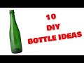 10 Glass Bottle Decoration Ideas /Bottle craft