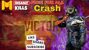 🔥 MVP on CRASH Map! Free For All COD Mobile  Gameplay#callofdutymobile#subscribe#foryou#fyp#youtube 