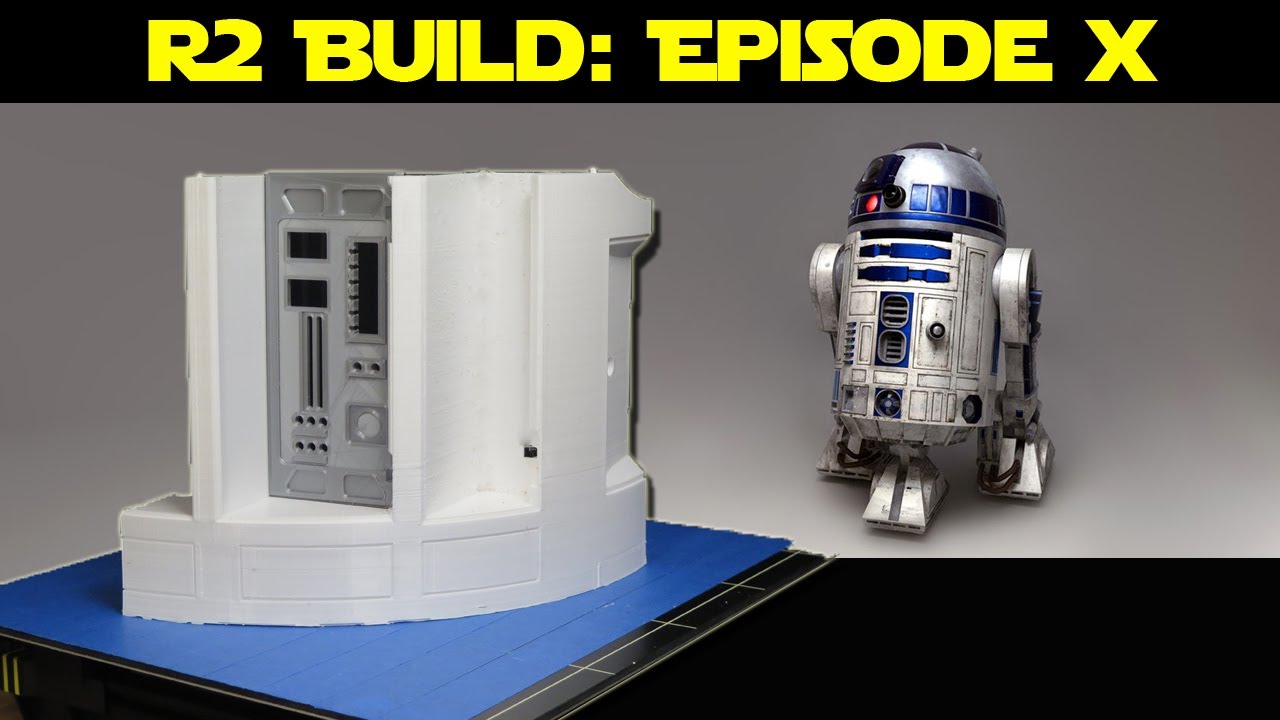 3D Printing R2D2 Main Body Side and Adding the Data Panel using ... - MaxresDefault
