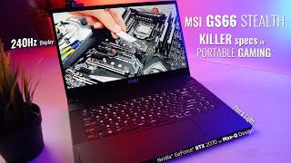 MSI GS66 Stealth Unboxing & First Impression - 240hz Display! KILLER Specs in portable Gaming!
