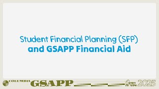 Spring 2025 Open House: Student Financial Services Guide