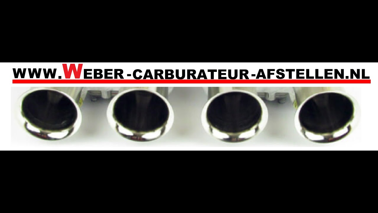 BMW 2002 weber 40 DCOE carburateurs afstellen