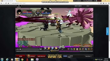playing (AQW) adventure quest worlds part 3 (kitsune boss fight) :D