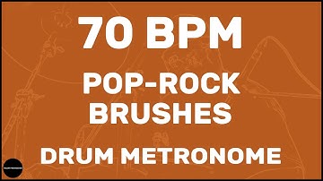 Pop-Rock Brushes | Drum Metronome Loop | 70 BPM