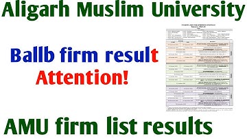 AMU firm list results 2022
