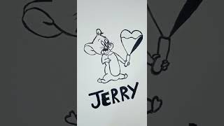 Jerry drawing | Tom and Jerry cartoon | Jerry cartoon drawing | Youtubeshorts