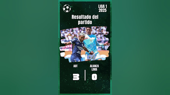 LIGA 1 2025 FECHA 06: ADT (3) - (0) ALIANZA LIMA