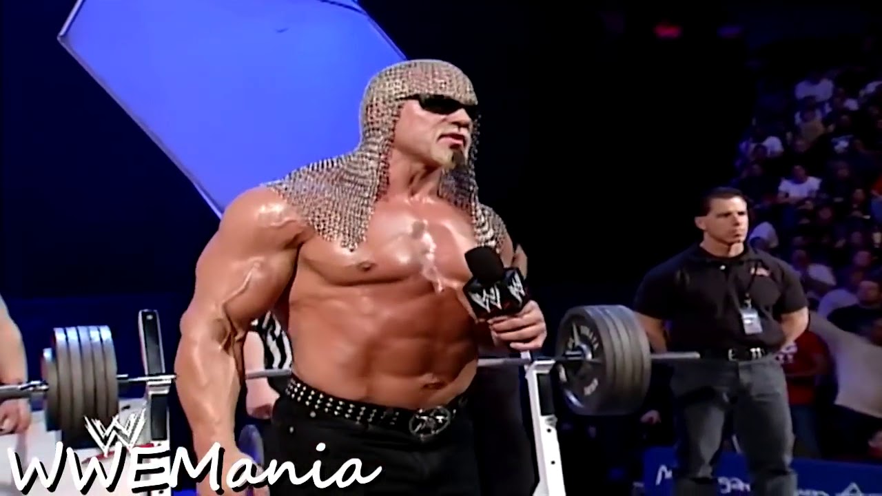 Wwe Triple H Vs Scott Steiner Bench Press Competition Raw 2003 Youtube