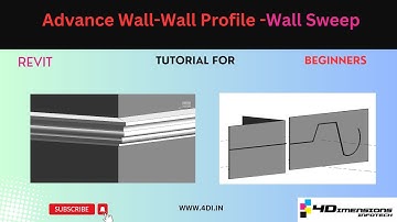 Revit: How to create a Profile and Wall Sweep | Revit Tutorial