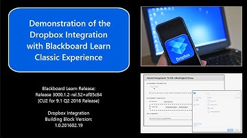 Dropbox Integration - Bb Learn (Classic)
