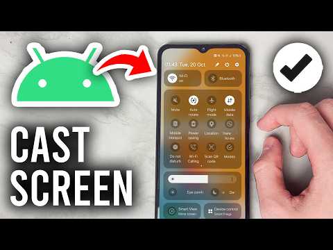 How To Cast Screen To TV With Android Phone Settings - Tutorial