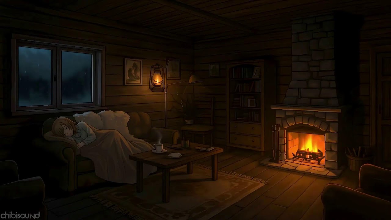 Warm Cabin, Rain Outside | Calming Sounds to Help You Sleep