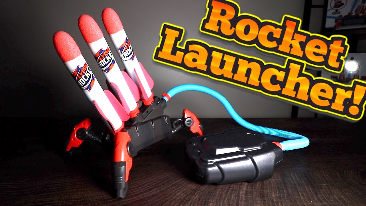 Inexpensive Rocket Launcher for Kids! up to 100 feet! Yoocaa Toy (unboxing & let's play!!)