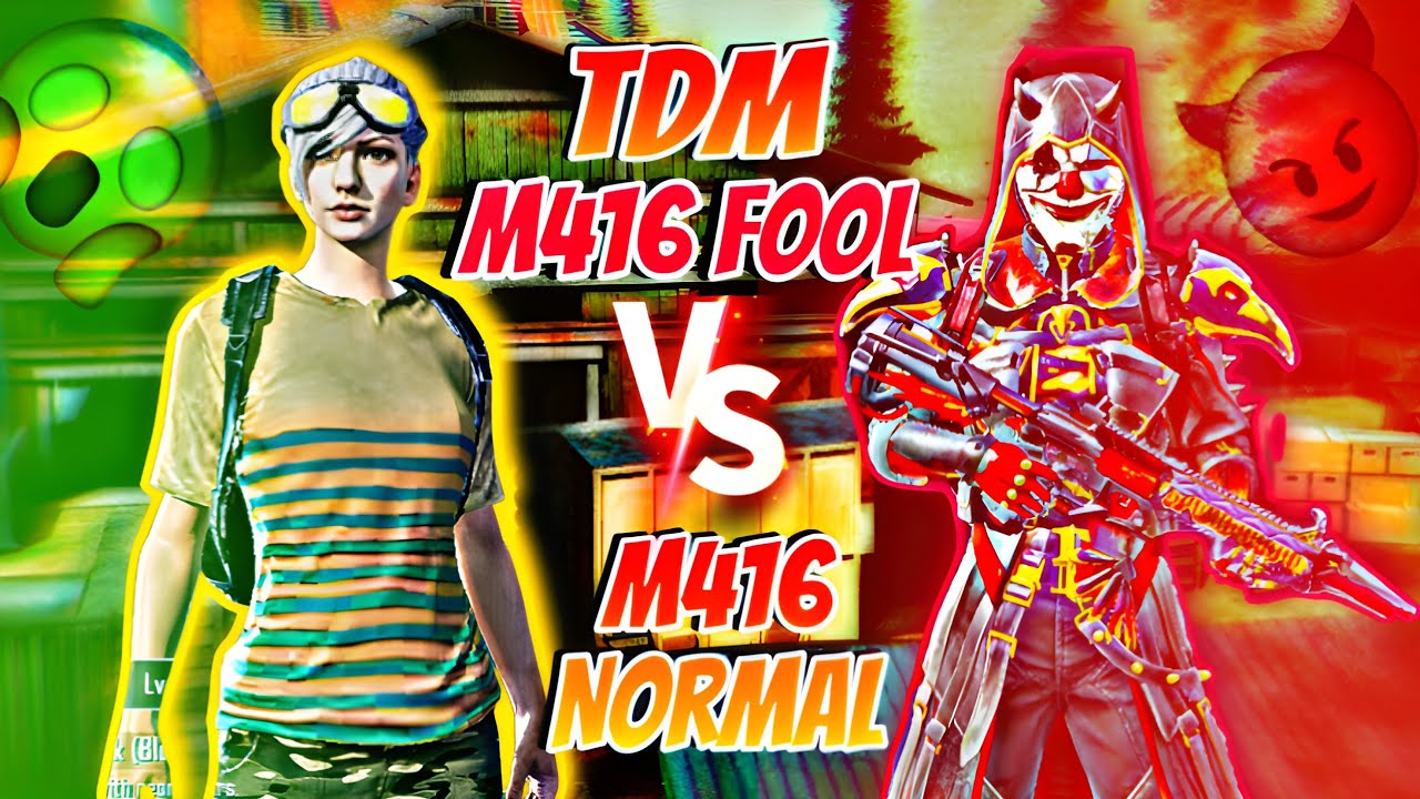 Bgmi M416 Normal vs M416 Fool TDM challenge bgmi gameplay - YouTube