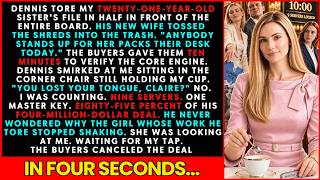 "Stay Quiet in That Corner!" My Ex Smirked as He Tore My Sister's File—Until I Tapped My Cup