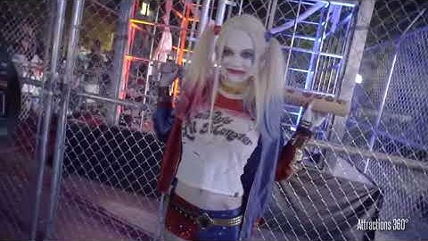 Suicide Squad Characters Meet & Greet Cosplay - Six Flags Fright Fest -  Joker & Harley Quinn
