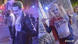 Suicide Squad Characters Meet & Greet Cosplay - Six Flags Fright Fest -  Joker & Harley Quinn