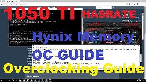 GTX 1050 TI Ethereum Mining Hasrate || HYNIX MEMORY OC guide Overclock 🔥🔥🔥