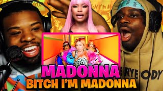 FIRST TIME reacting to Madonna ft. Nicki Minaj - Bitch I'm Madonna | BabantheKidd (Official Video)