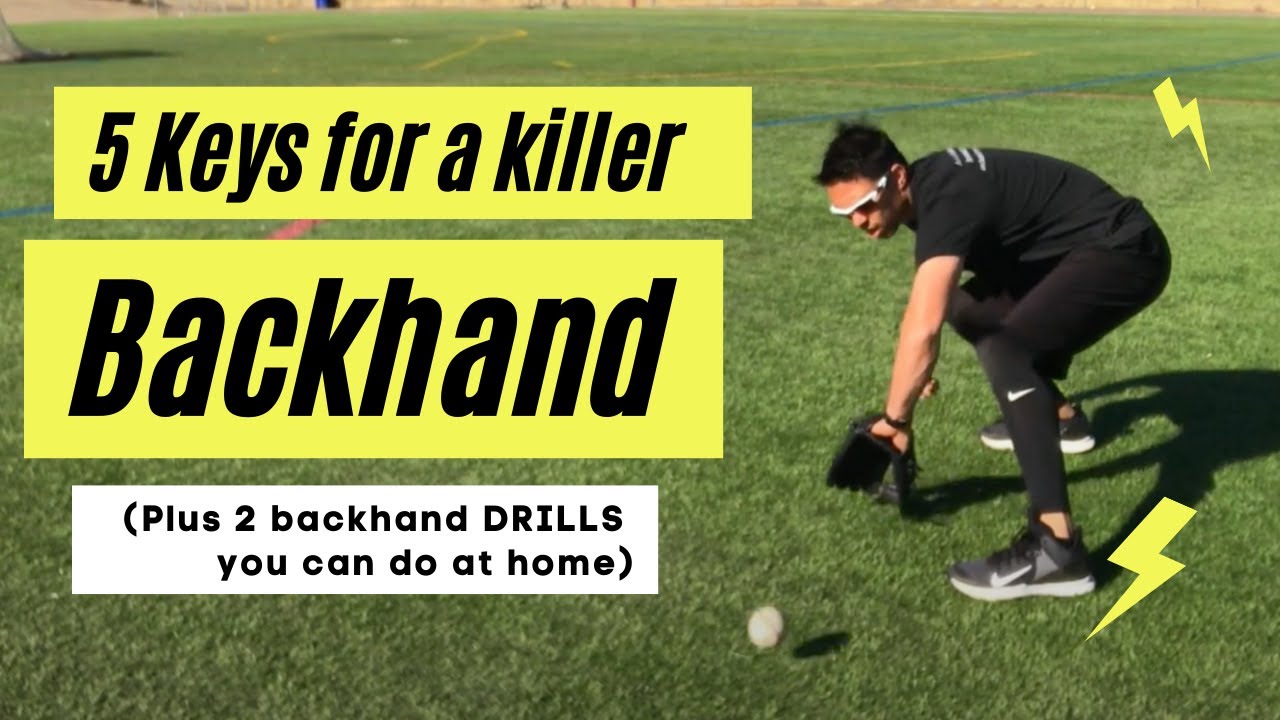 How to backhand a baseball (WITH DRILLS) Baseball Fielding Tips YouTube