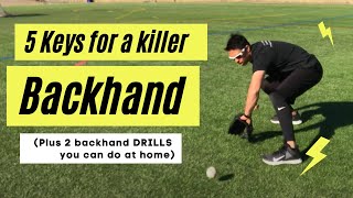 How to backhand a baseball (WITH DRILLS) | Baseball Fielding Tips